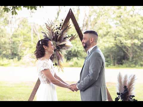 La cérémonie de X & M : superbe exemple d'une cérémonie laïque de mariage émouvante