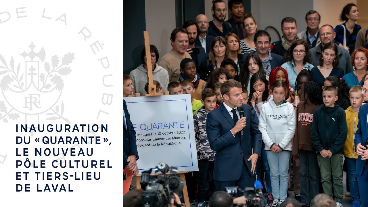 Inauguration du « Quarante », le nouveau pôle culturel et tiers-lieu de Laval.