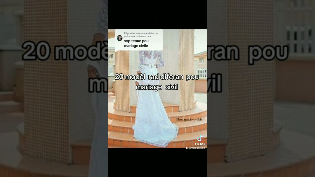robe pour  mariage  civil #fiançailles #chrétienne #mariagecivil #robe