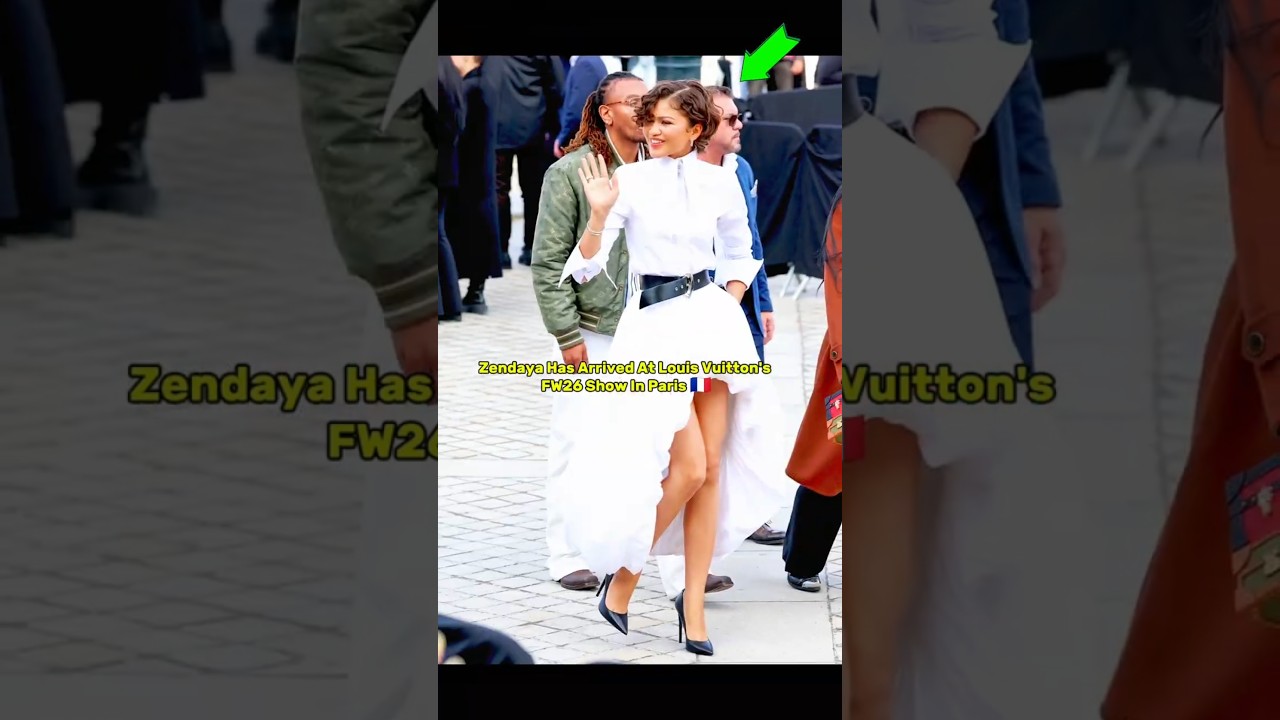 Zendaya Has Arrived At Louis Vuitton's FW26 Show In Paris #zendaya #actress #lv #pfw #lvfw26 #shorts