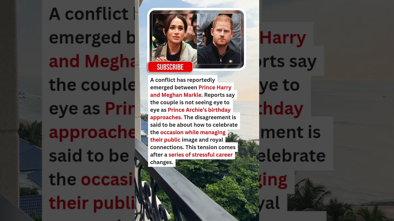 JUST NOW: Tensions Explode Between Prince Harry & Meghan Markle Ahead of Archie’s Birthday 😳